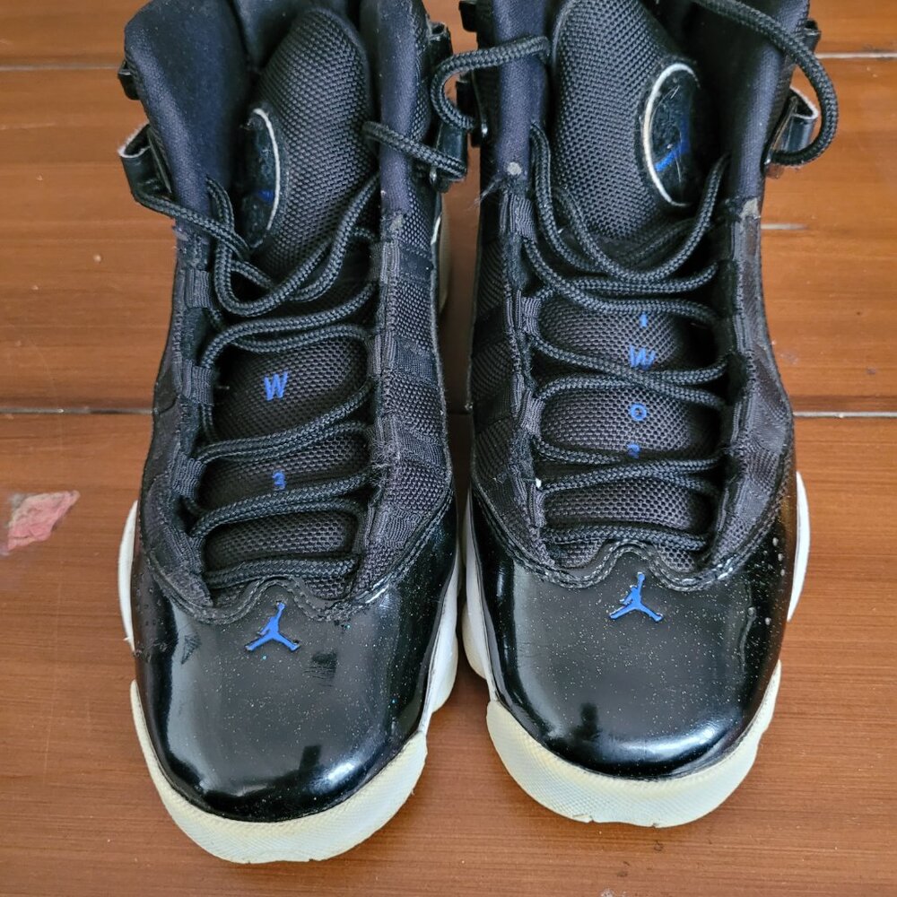 Air Jordan 6 Rings Black/Blue Size 6.5Y